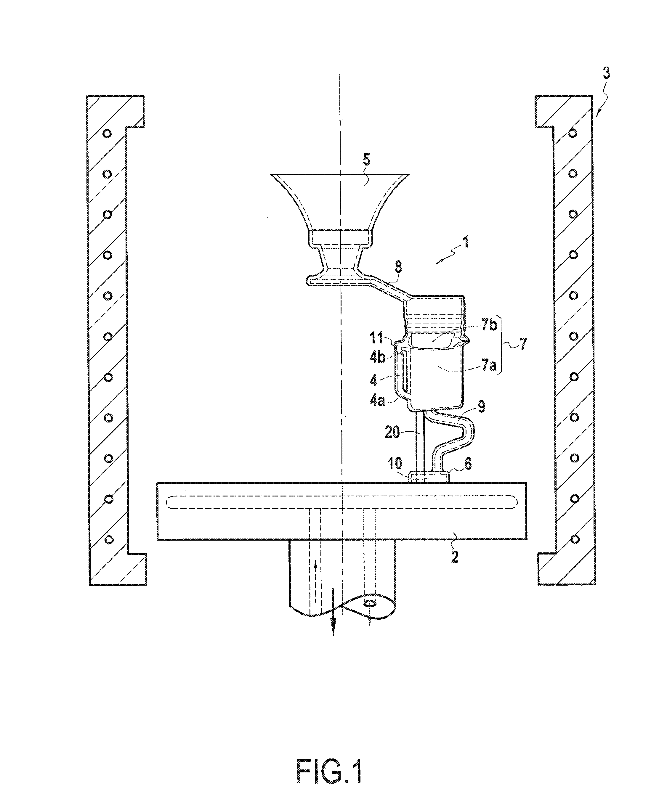 Mould for monocrystalline casting