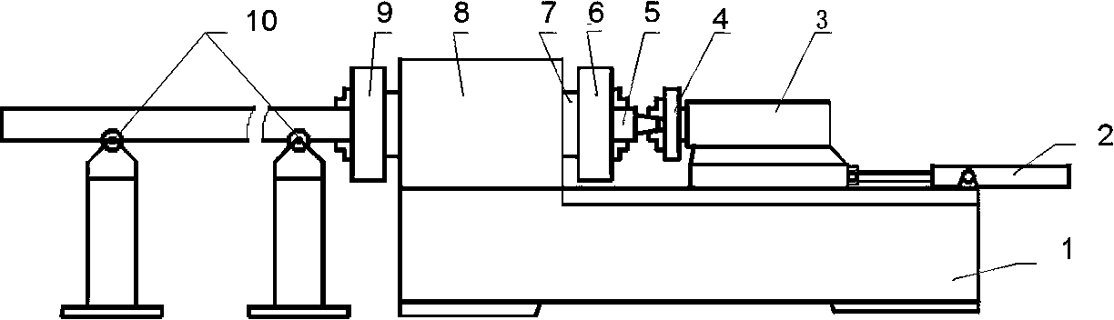 Automatic positioning and clamping device and method of drill rod and drill collar on pipe threading lathe