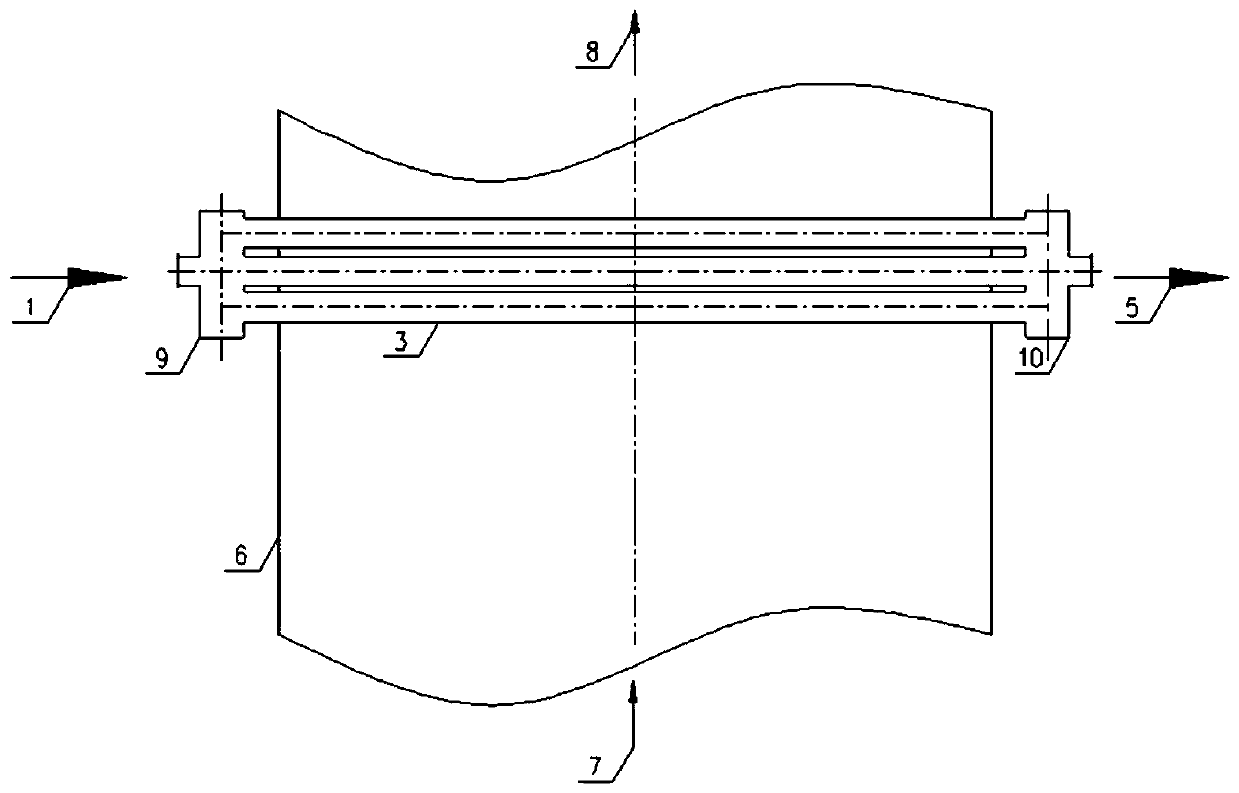 Tubular condensation water and mist removal method and device