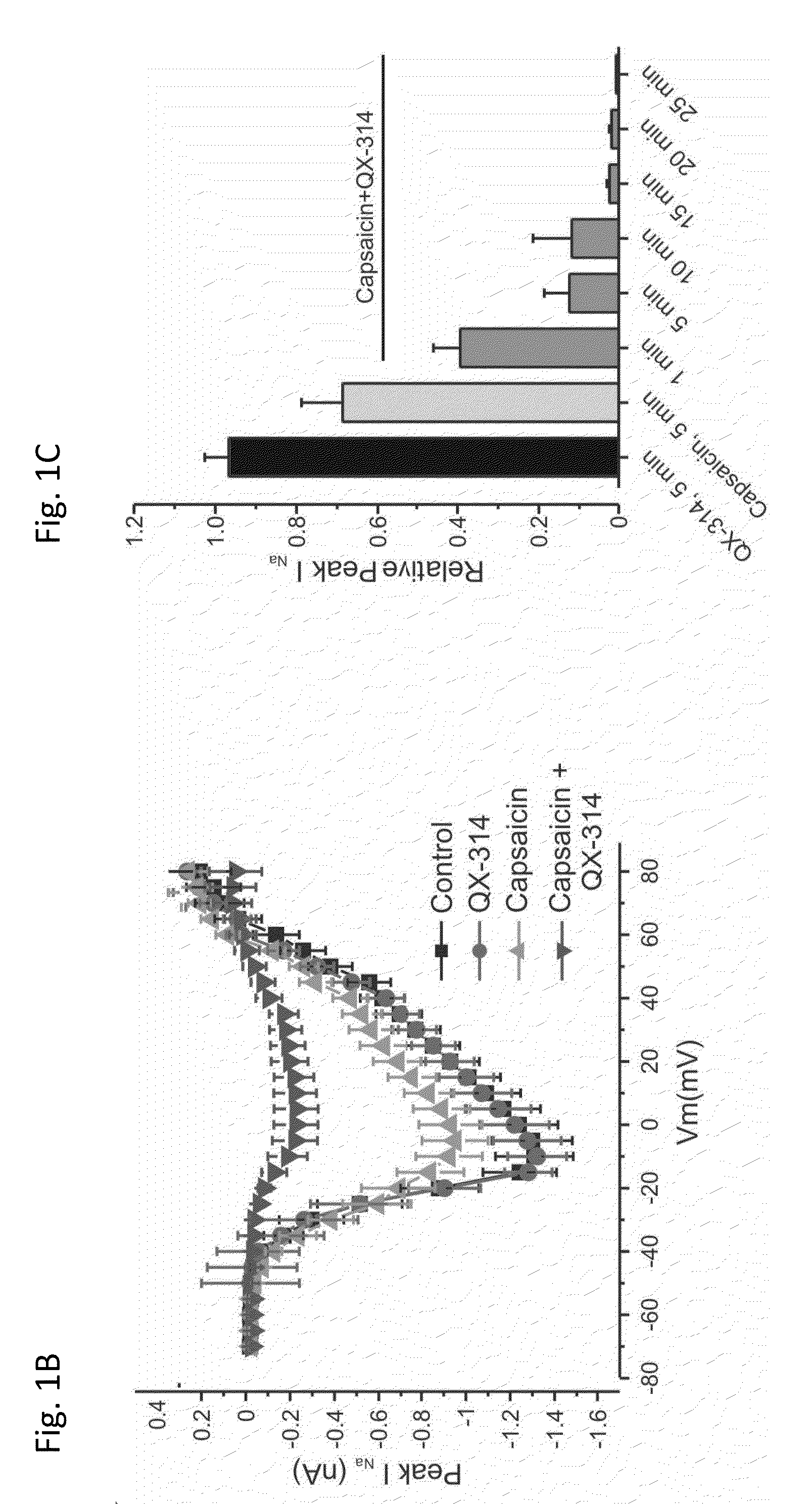 Methods, compositions, and kits for treating pain and pruritis