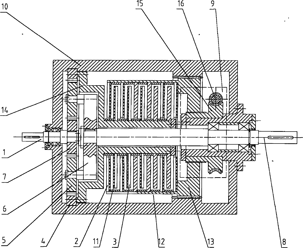 Disc type magnetic control speed governing clutch