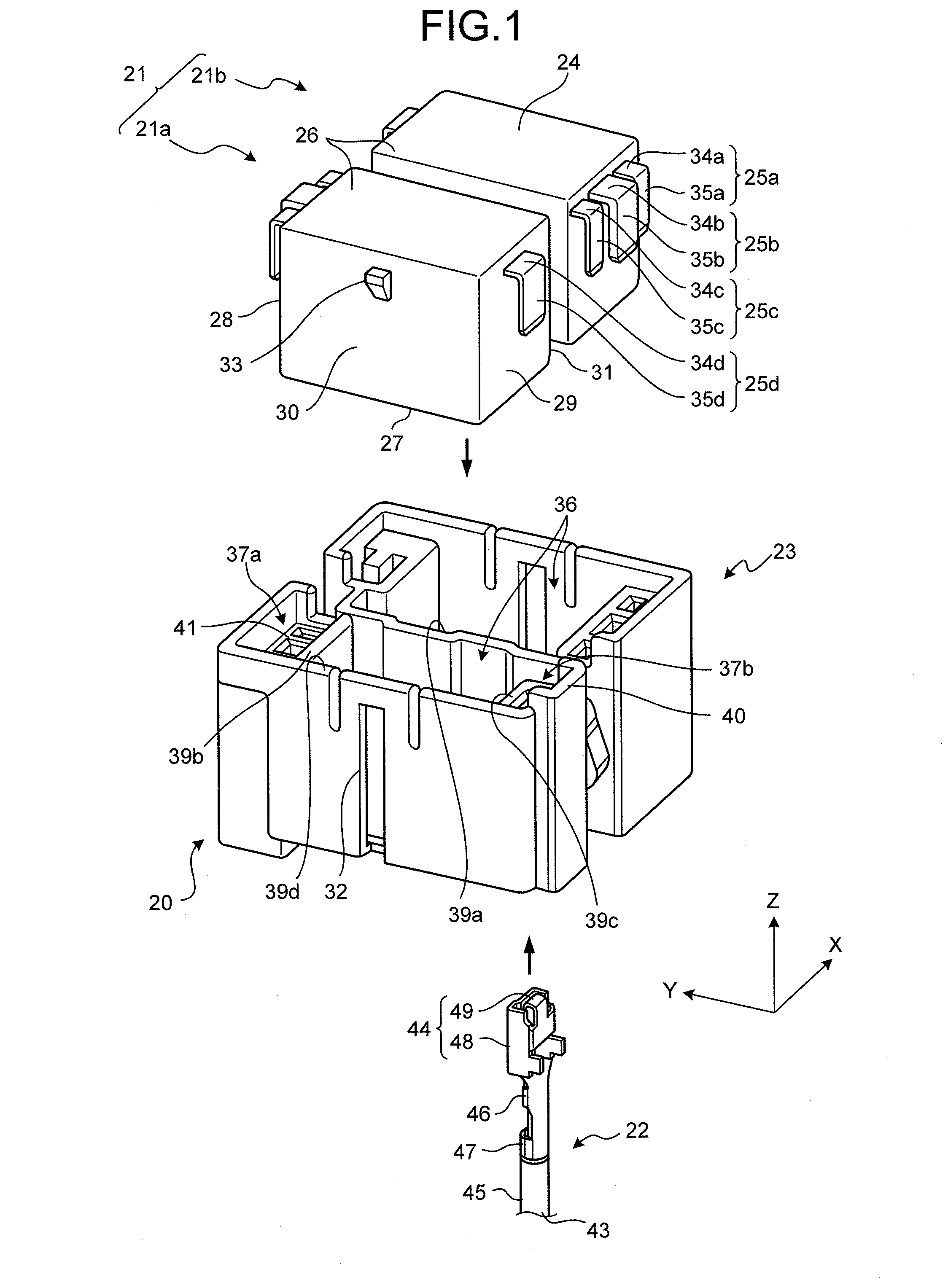 Electronic component and electronic component assembly structure