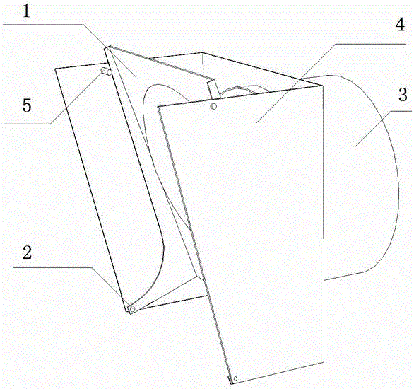 Flow guide non-return device