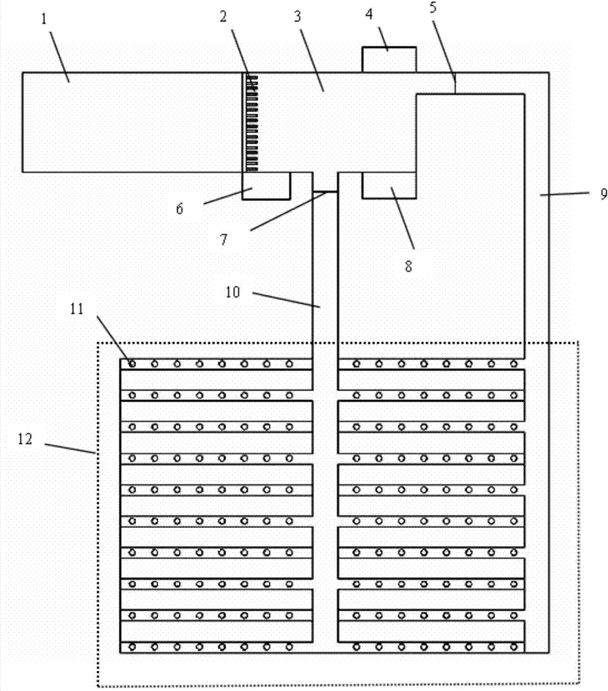 Microcirculation simulation environment-friendly cold and heat temperature control system