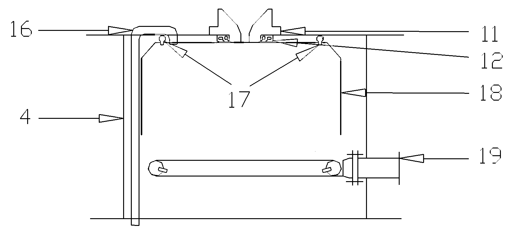 Slag gasifier for pressurized fixed bed