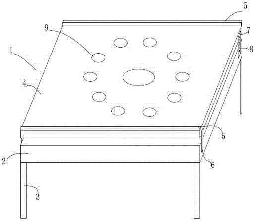 Computer desk used on bed