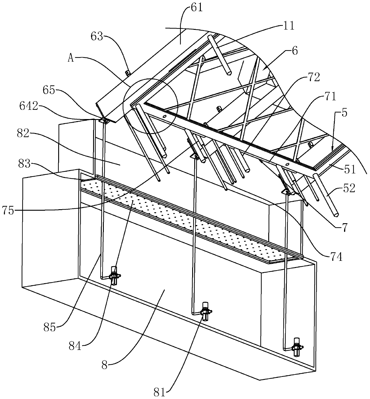 Assembly type frame beam slope protection construction method