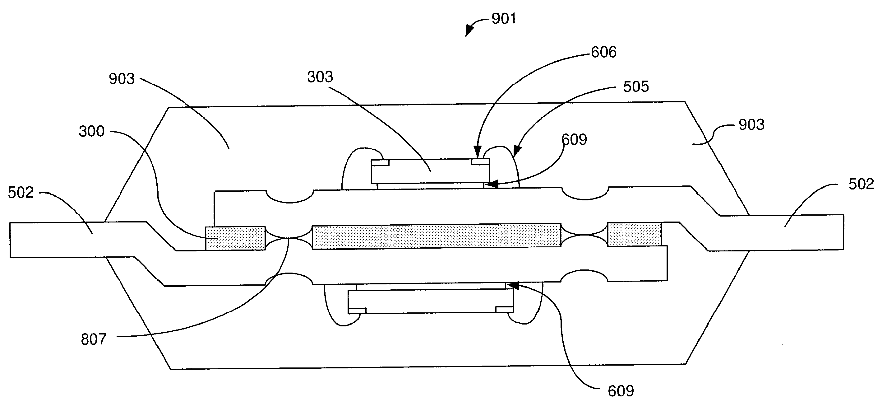 Multiple die integrated circuit package