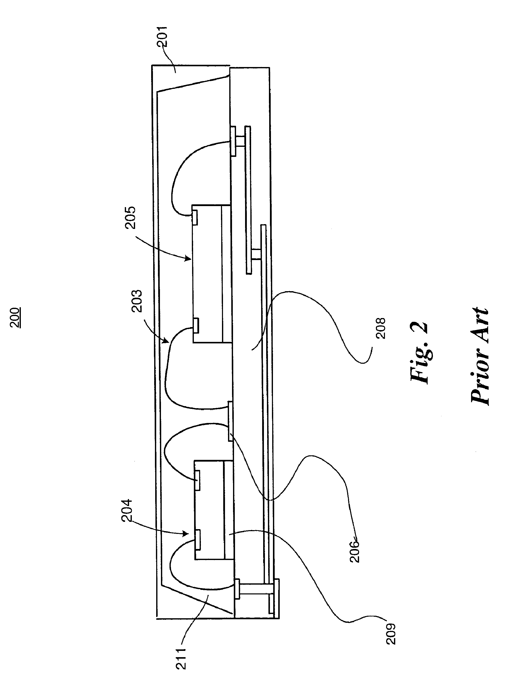 Multiple die integrated circuit package