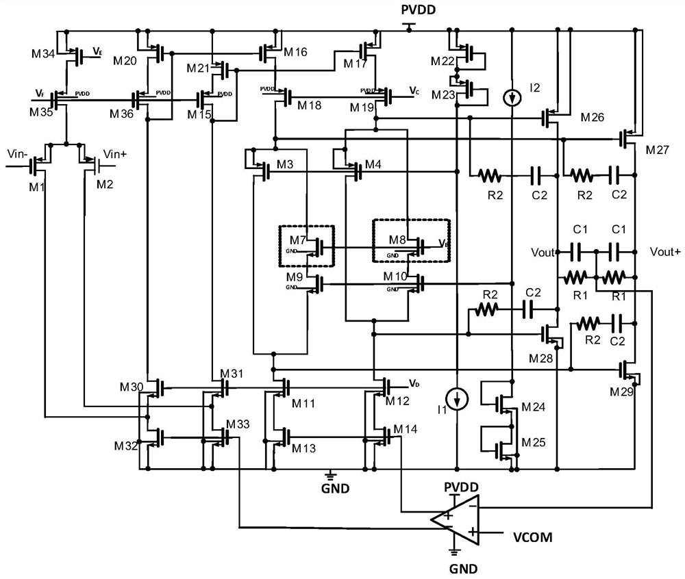 A class ab audio power amplifier