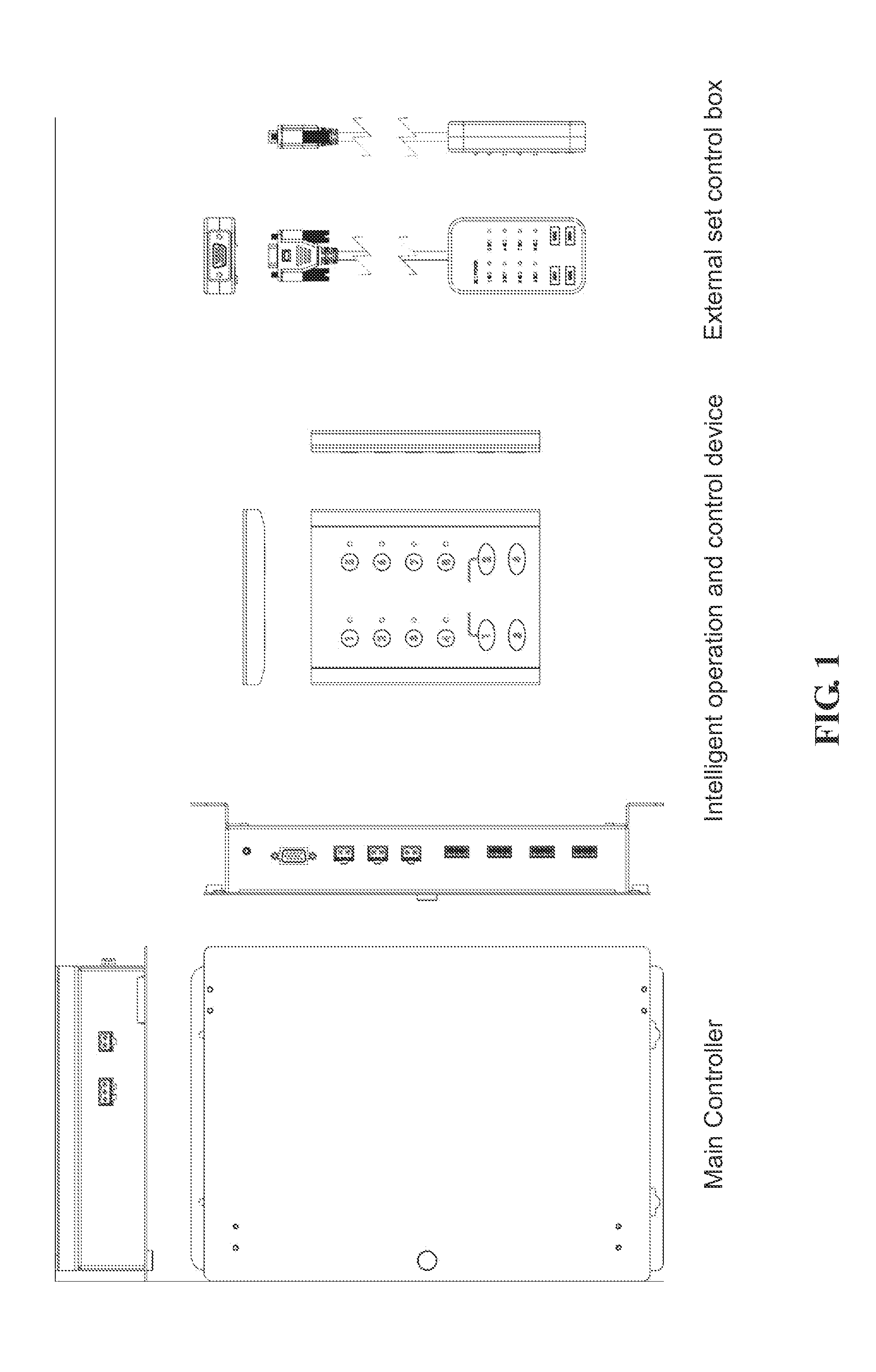 Intelligent LED lamp group control device using existing wall switch