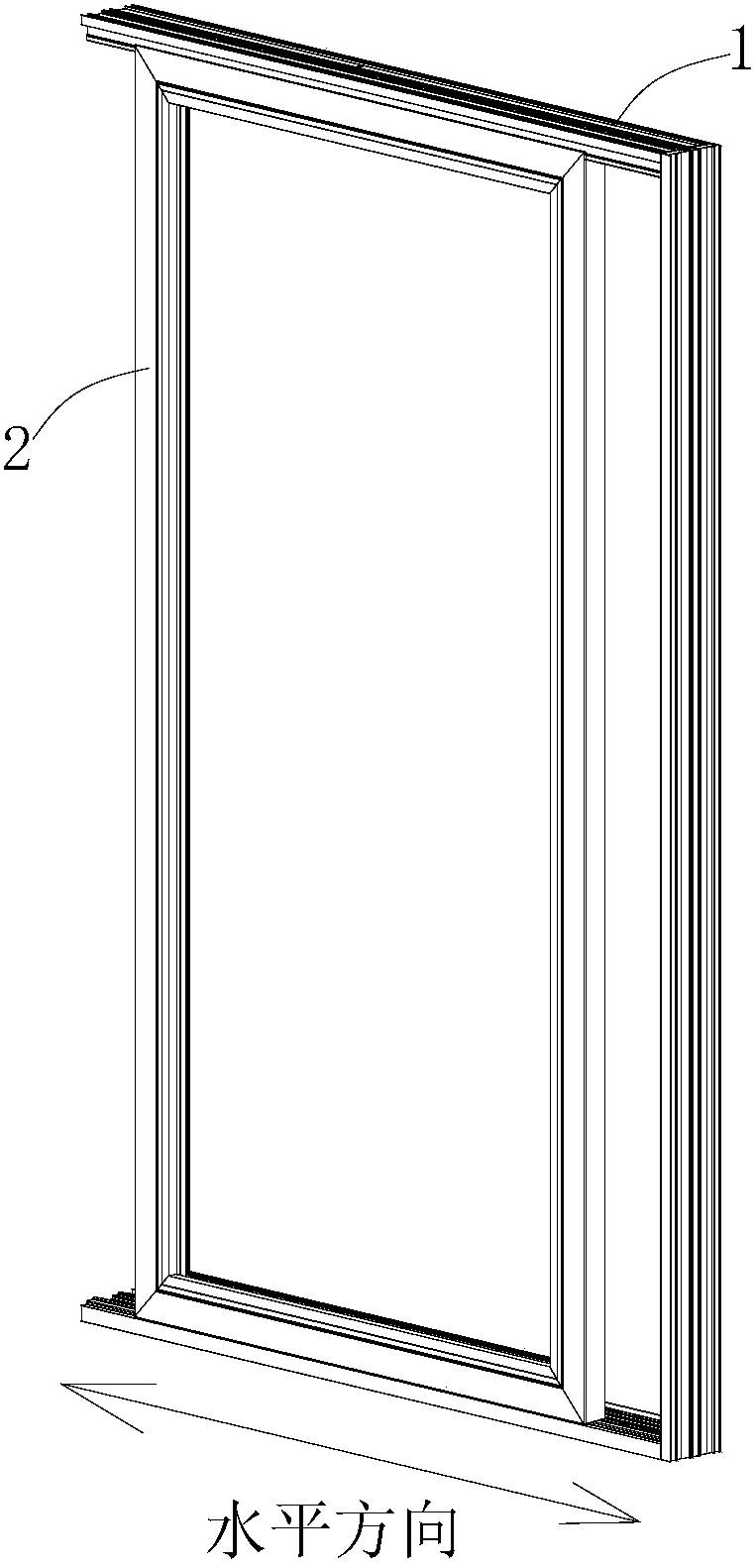 Concealed electric sliding door-window unit