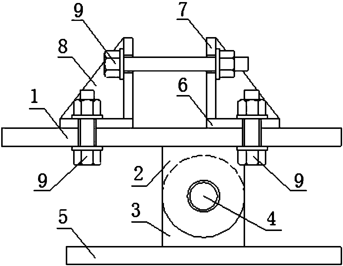 One-way eccentric hinge support and its use method