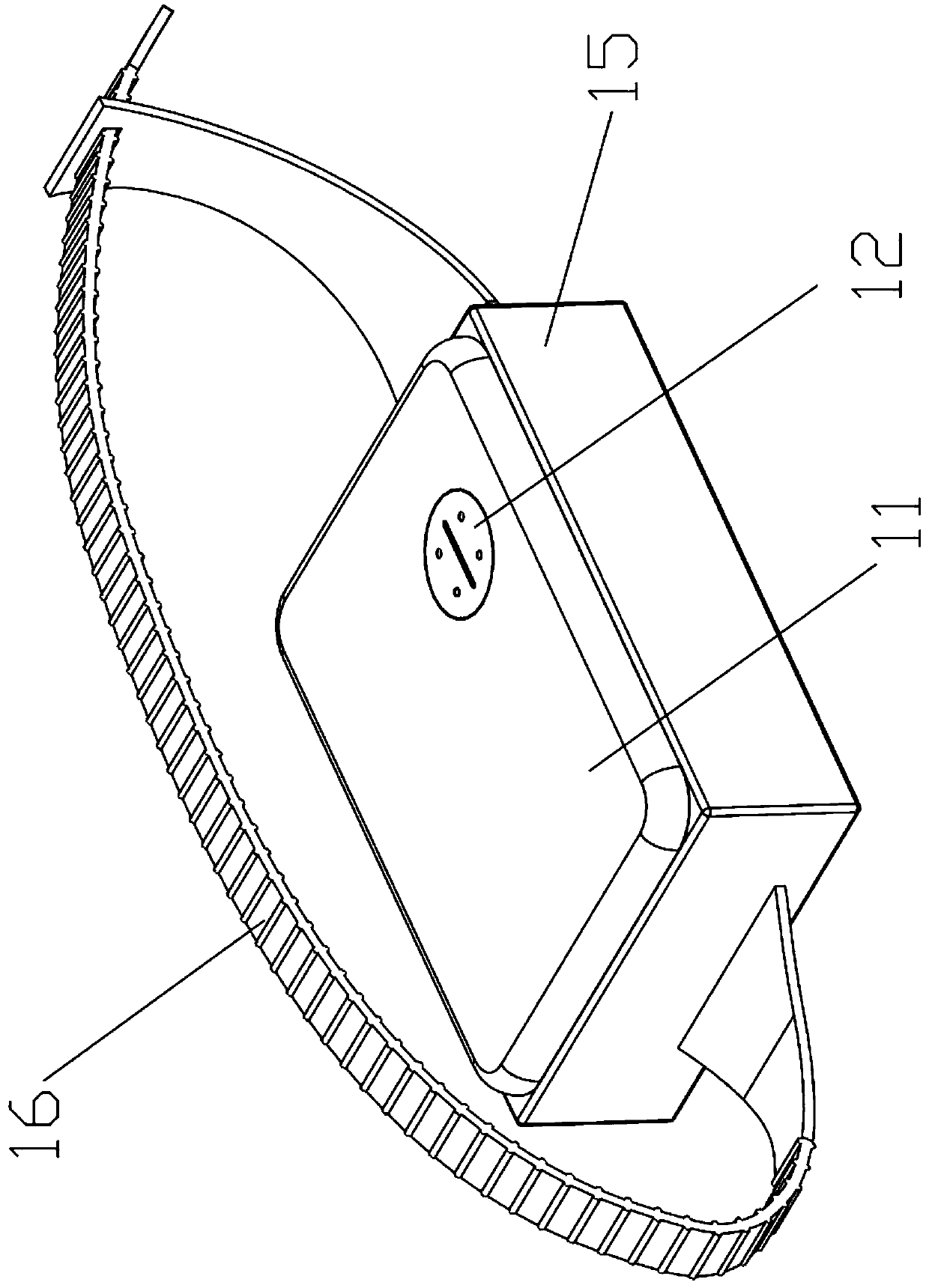 On-line monitoring device for power transmission line wire connection point temperature