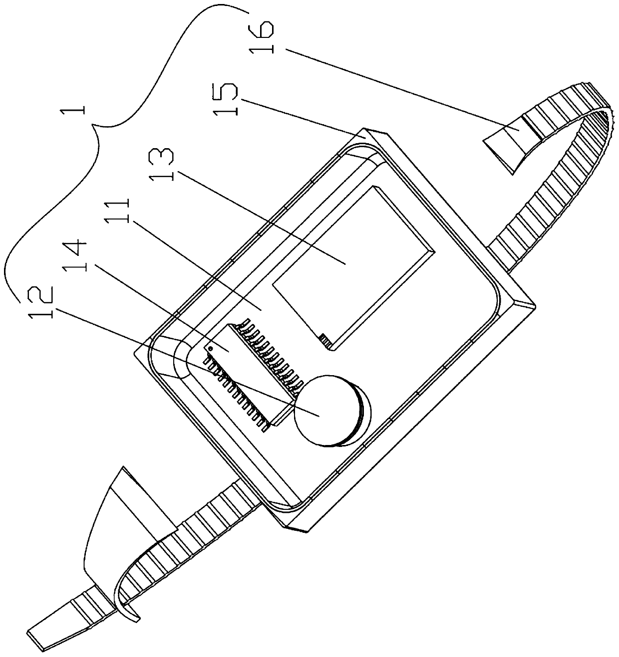 On-line monitoring device for power transmission line wire connection point temperature