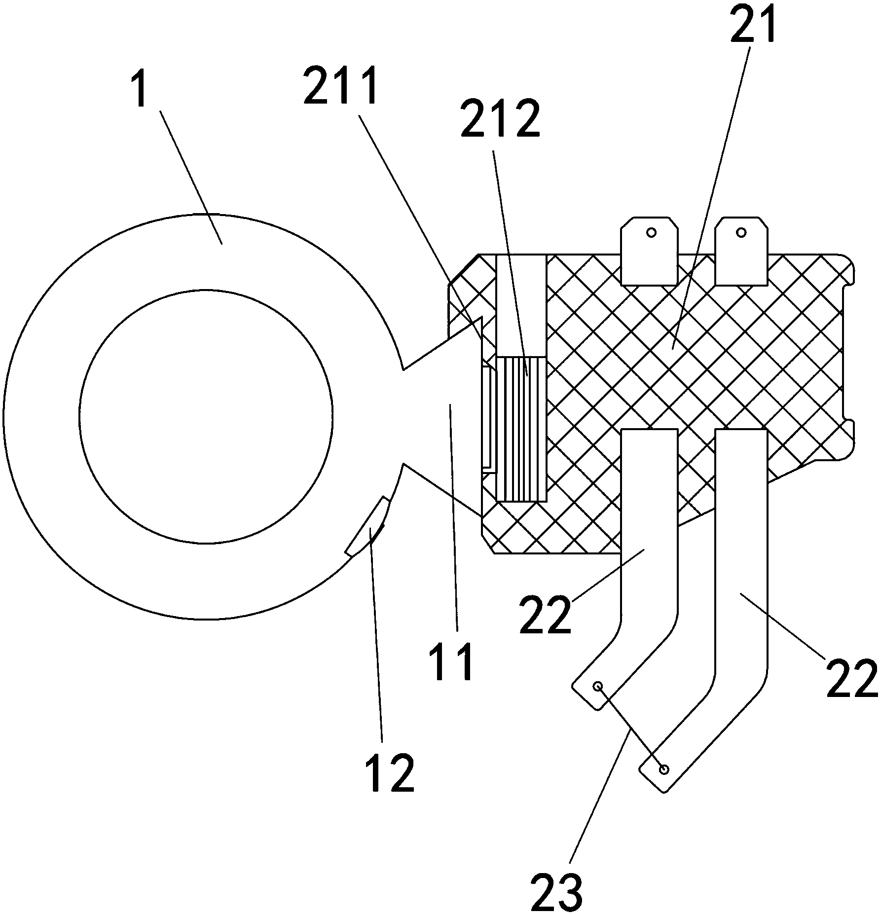 Trademark cutting mechanism