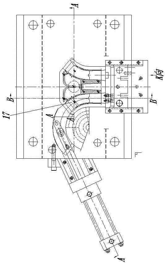 Elbow injection mold