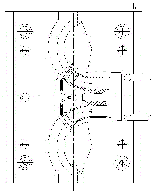 Elbow injection mold