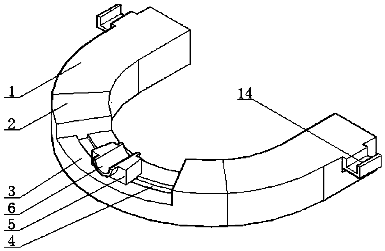 Precise positioning device for horseshoe head bloodletting