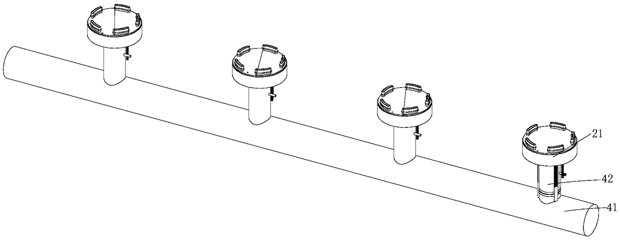 Water-cooled motor casing gas seal detecting device