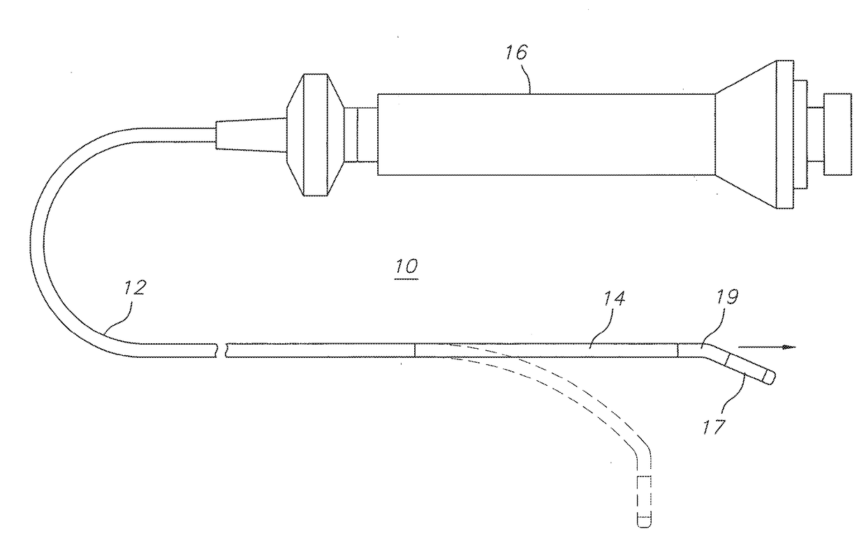 Deflectable catheter with a flexibly attached tip section