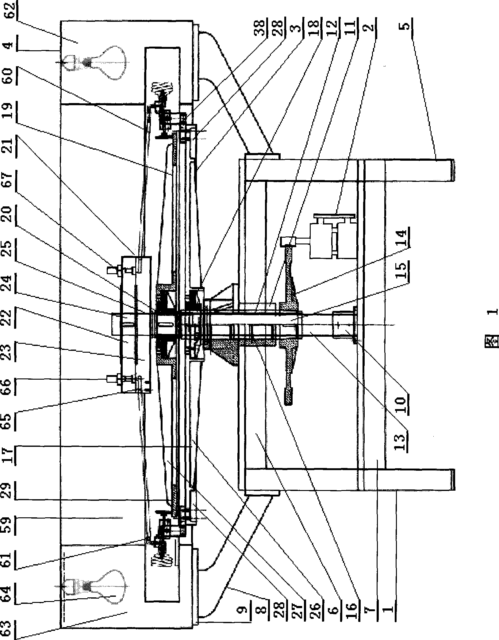 Method and device for coating fluorescent powder on spiral fluorescent lamp tube