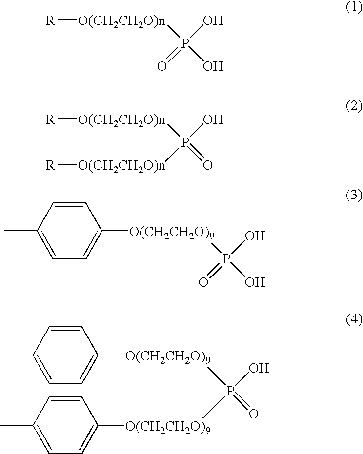 Method for the termination of anionic polymerization using phosphate ester/water mixture