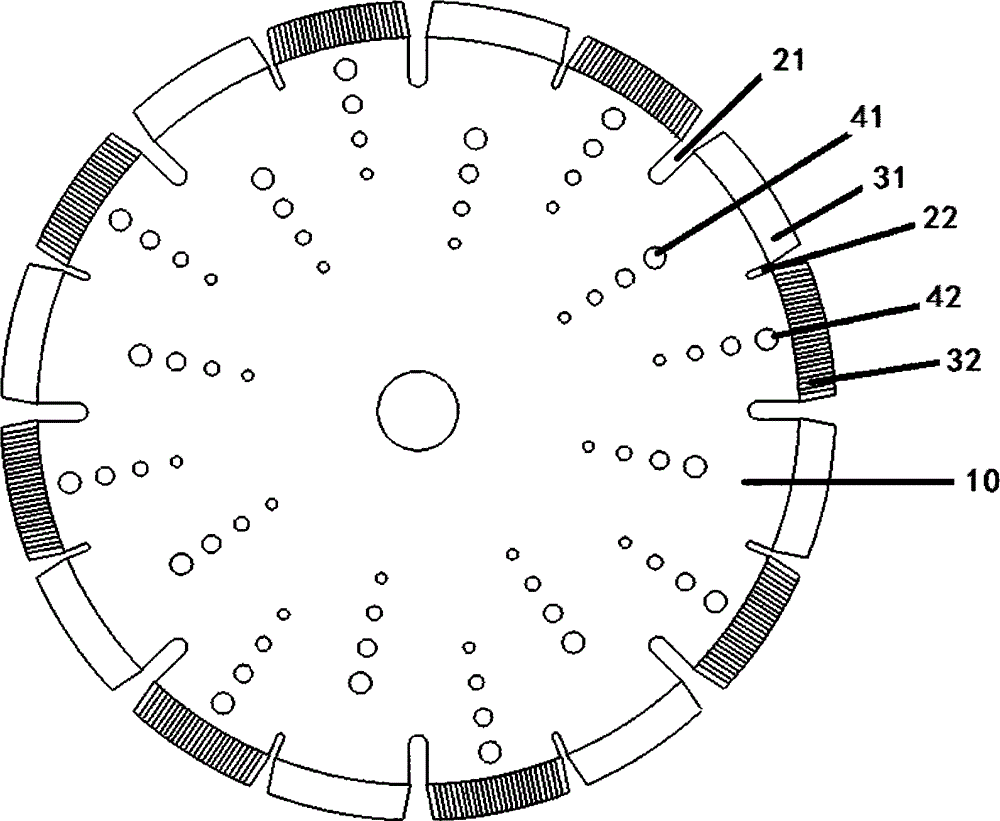 Dry and wet dual-purpose laser welding diamond saw blade