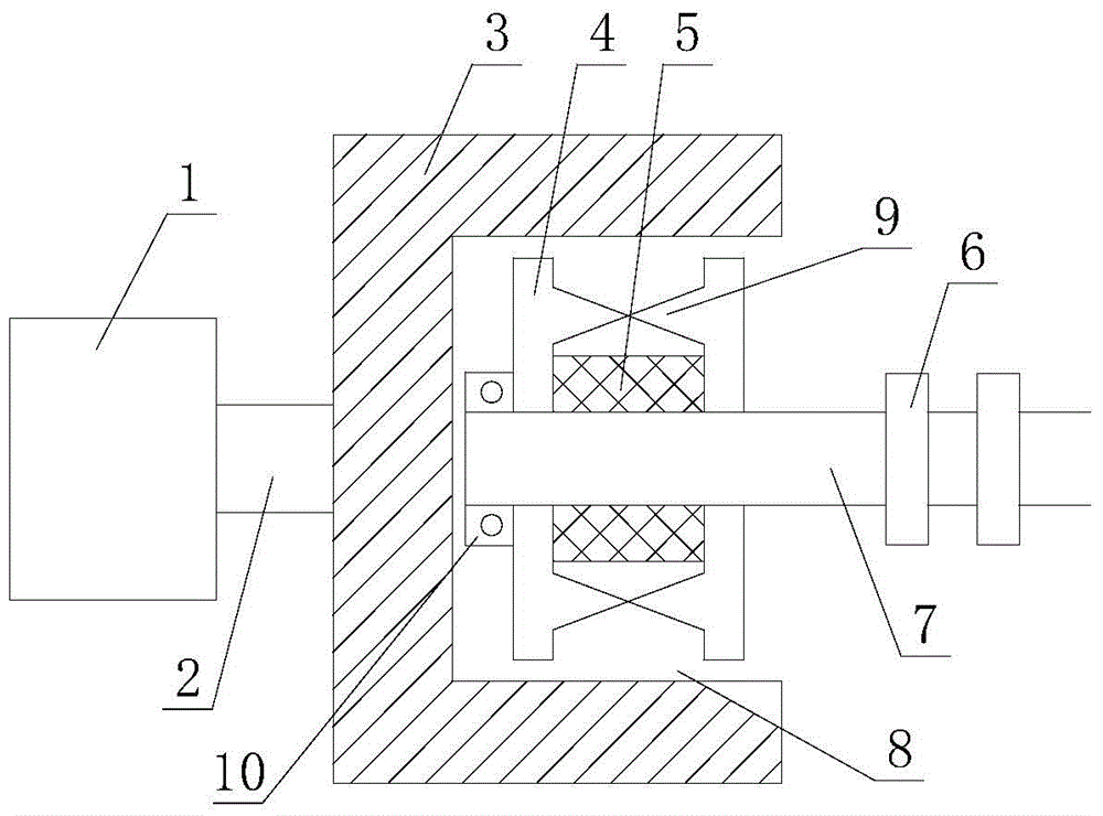 Three-phase cage type asynchronous motor