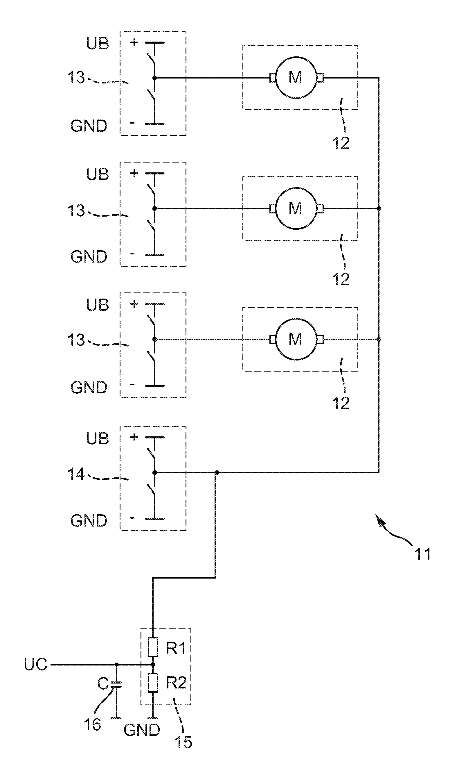 Fault detection of electric consumers in motor vehicles