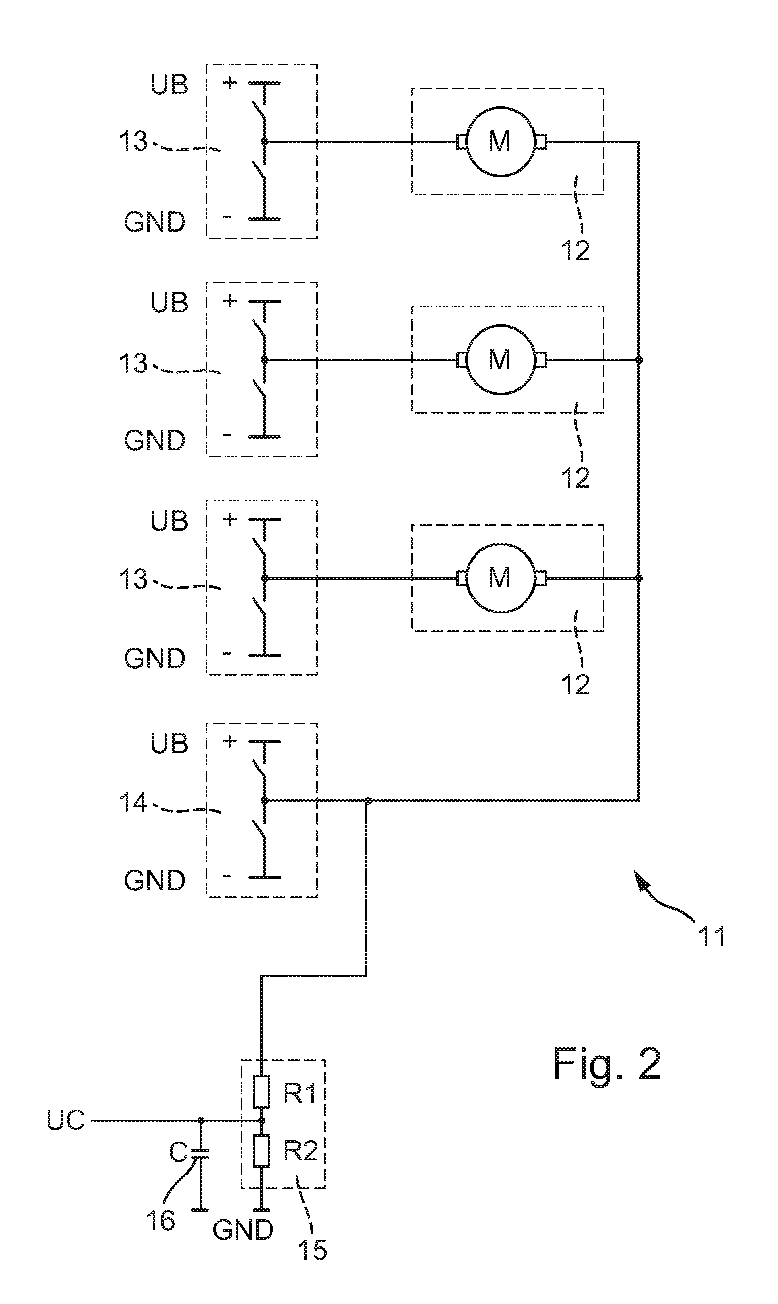 Fault detection of electric consumers in motor vehicles