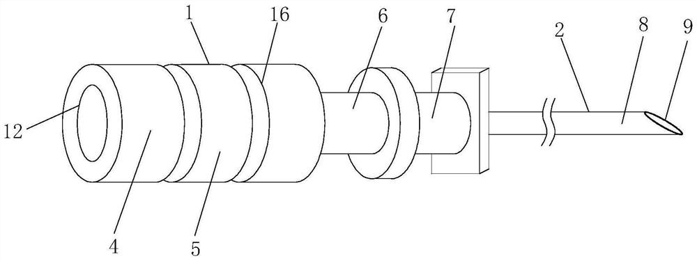 A complete set of accessories for a sound guide device