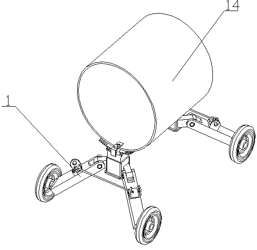 Large-caliber pipe fitting translation device