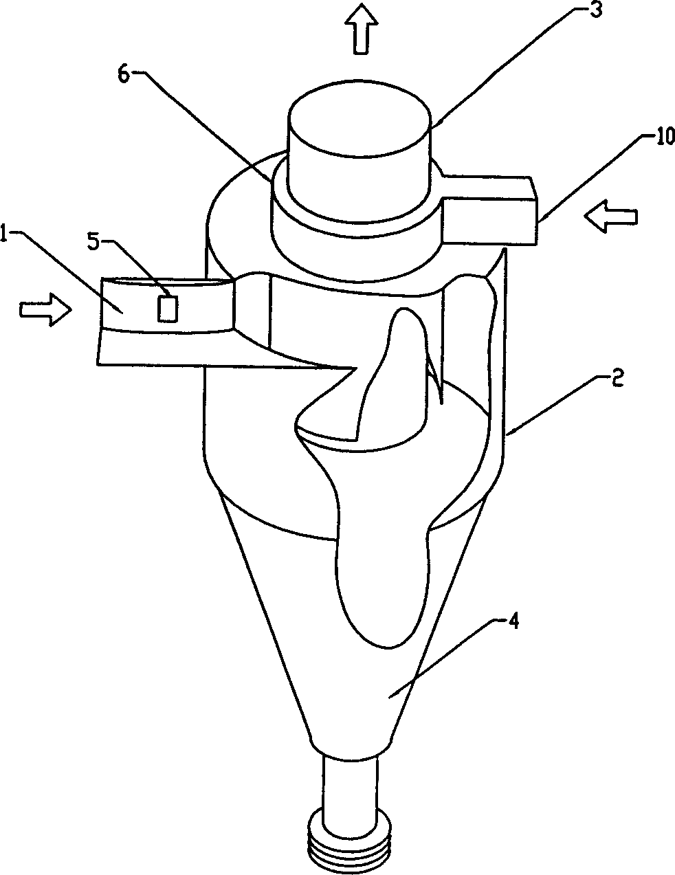 Fluidized bed boiler with multifunctional cyclone separator