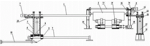 Descaling equipment for high temperature billet in hot extrusion process of seamless steel pipe