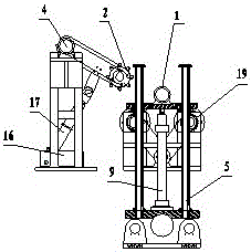 Descaling equipment for high temperature billet in hot extrusion process of seamless steel pipe