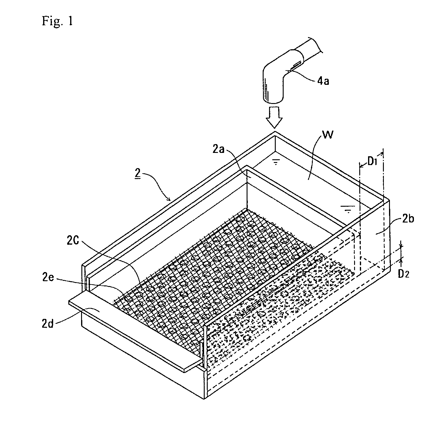 Multi-level aquaculture device for benthic organisms such as bivalves, aquaculture method, and biofilter using same