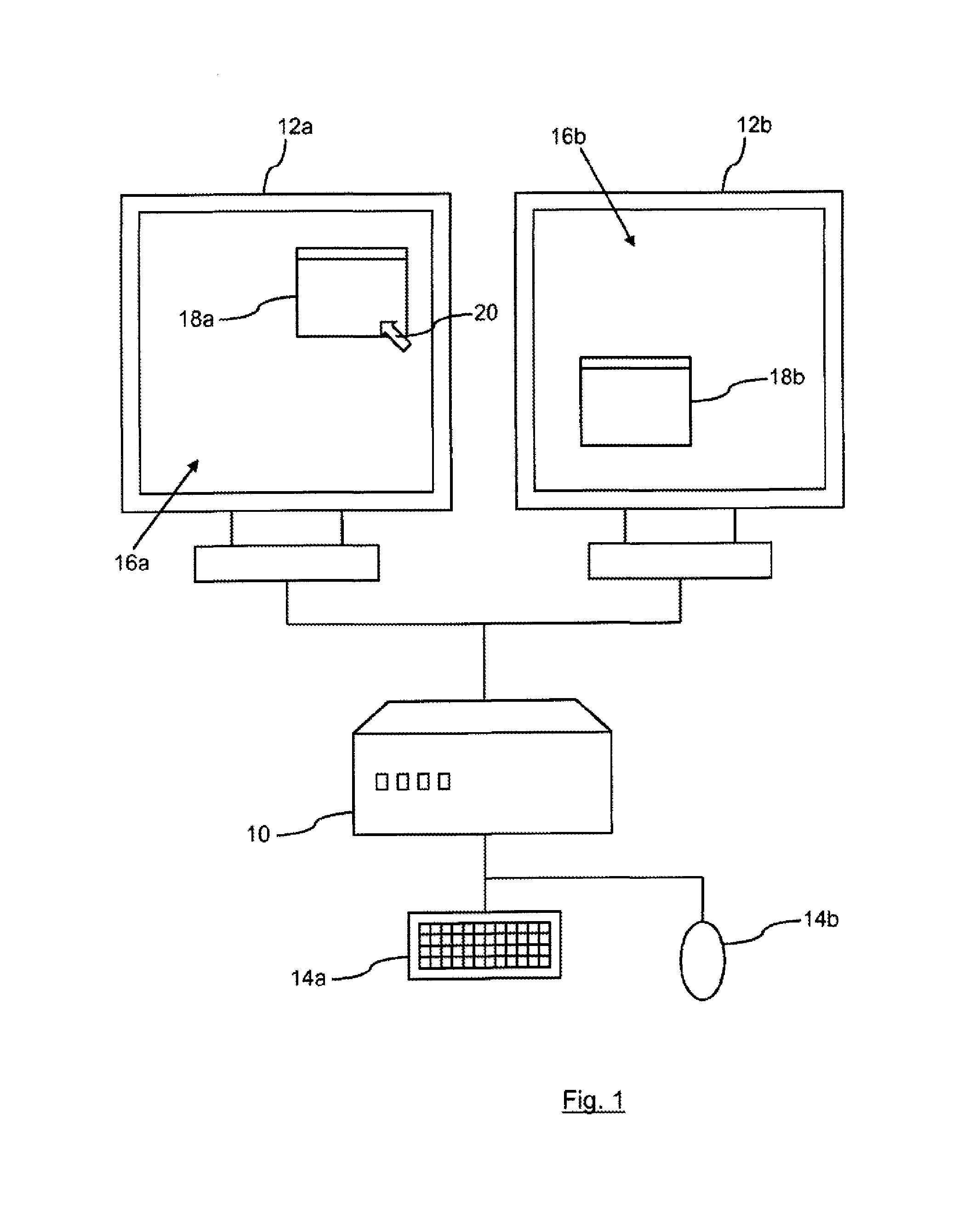 Application windows and display devices