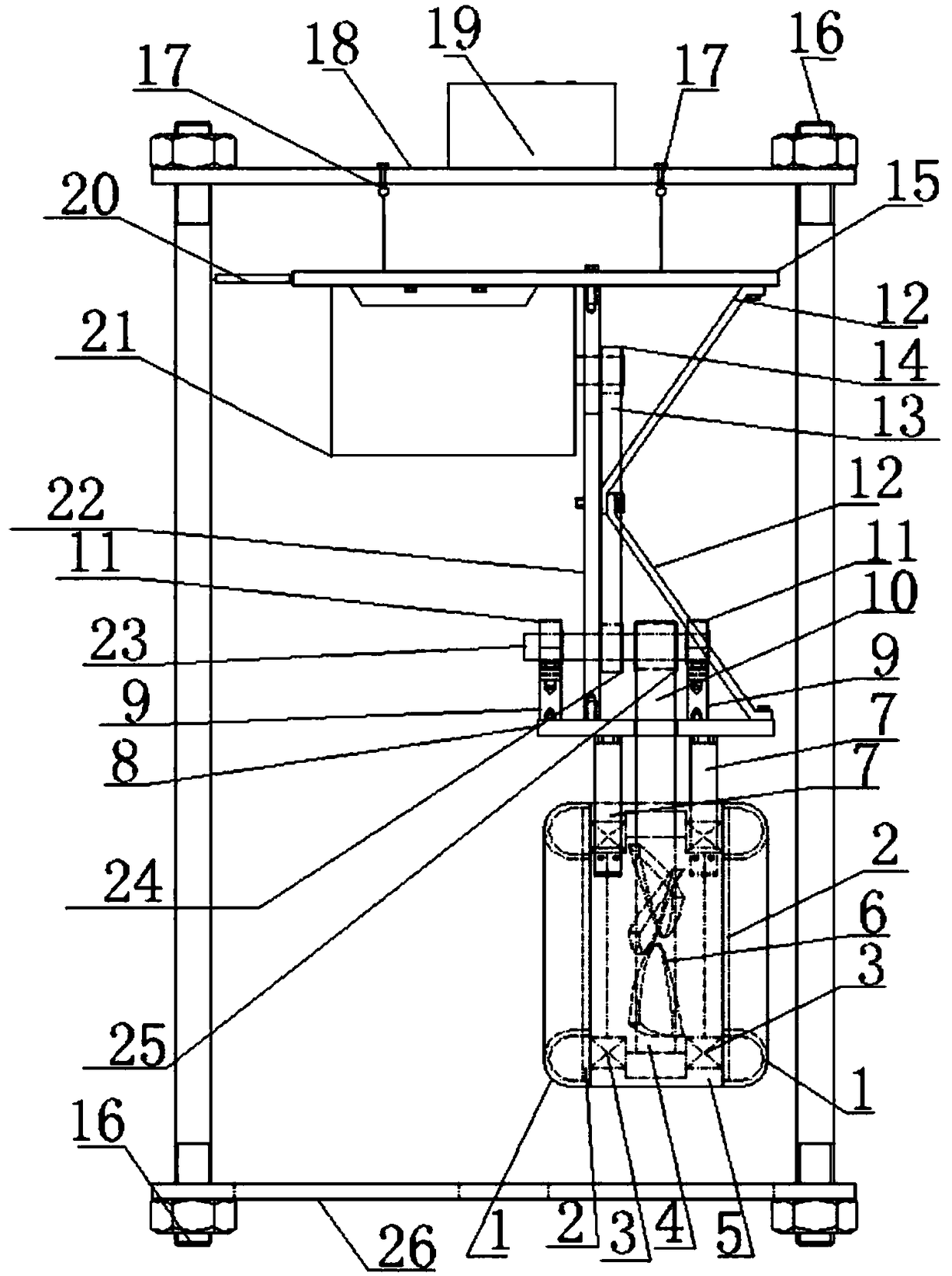 Rim driven propeller propeller test device