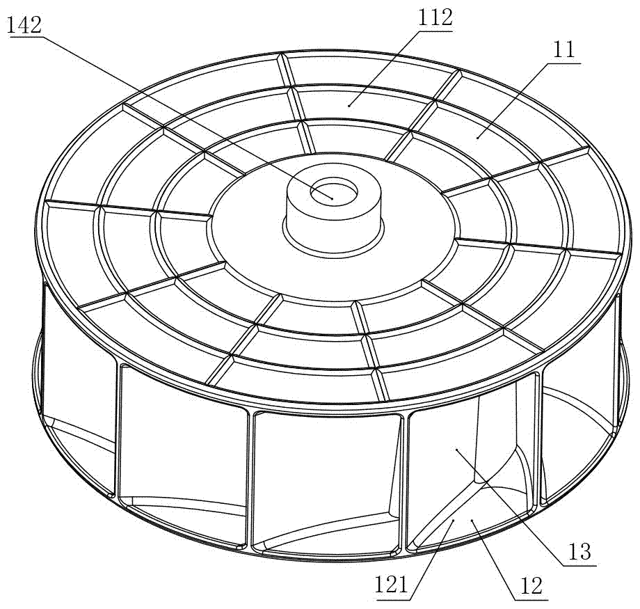 Die for manufacturing centrifugal impeller