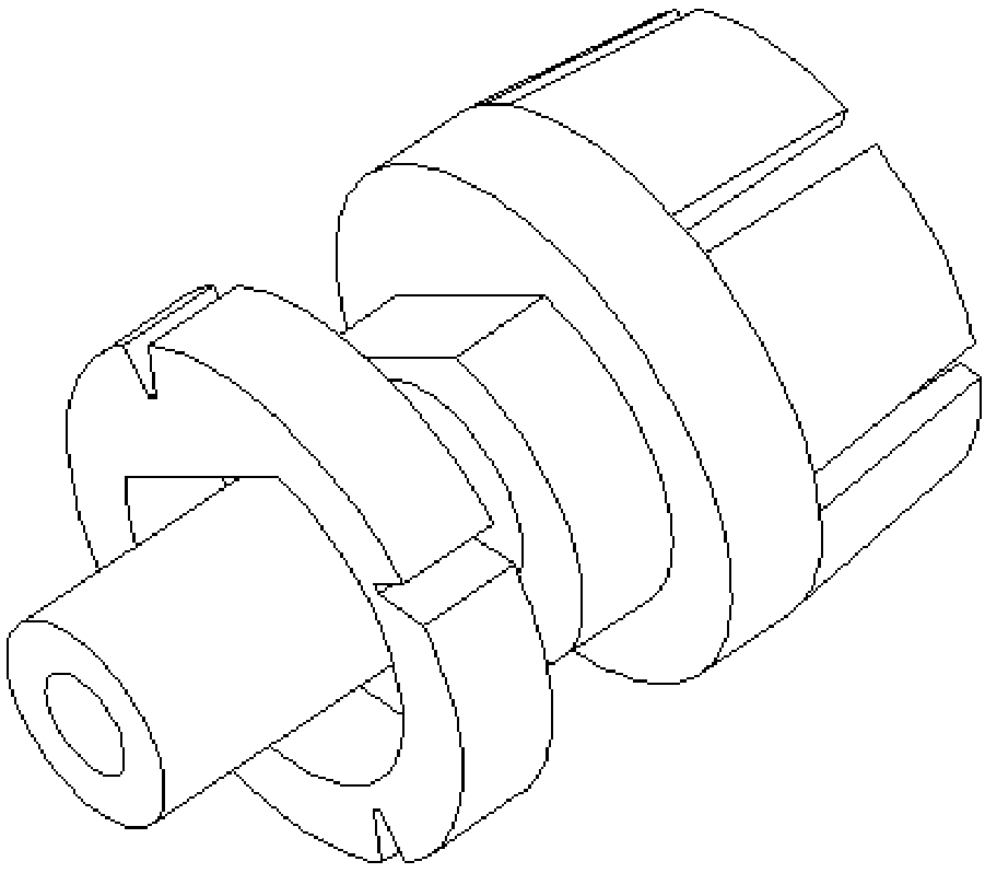 Fixture for machining noncoaxial hole of part