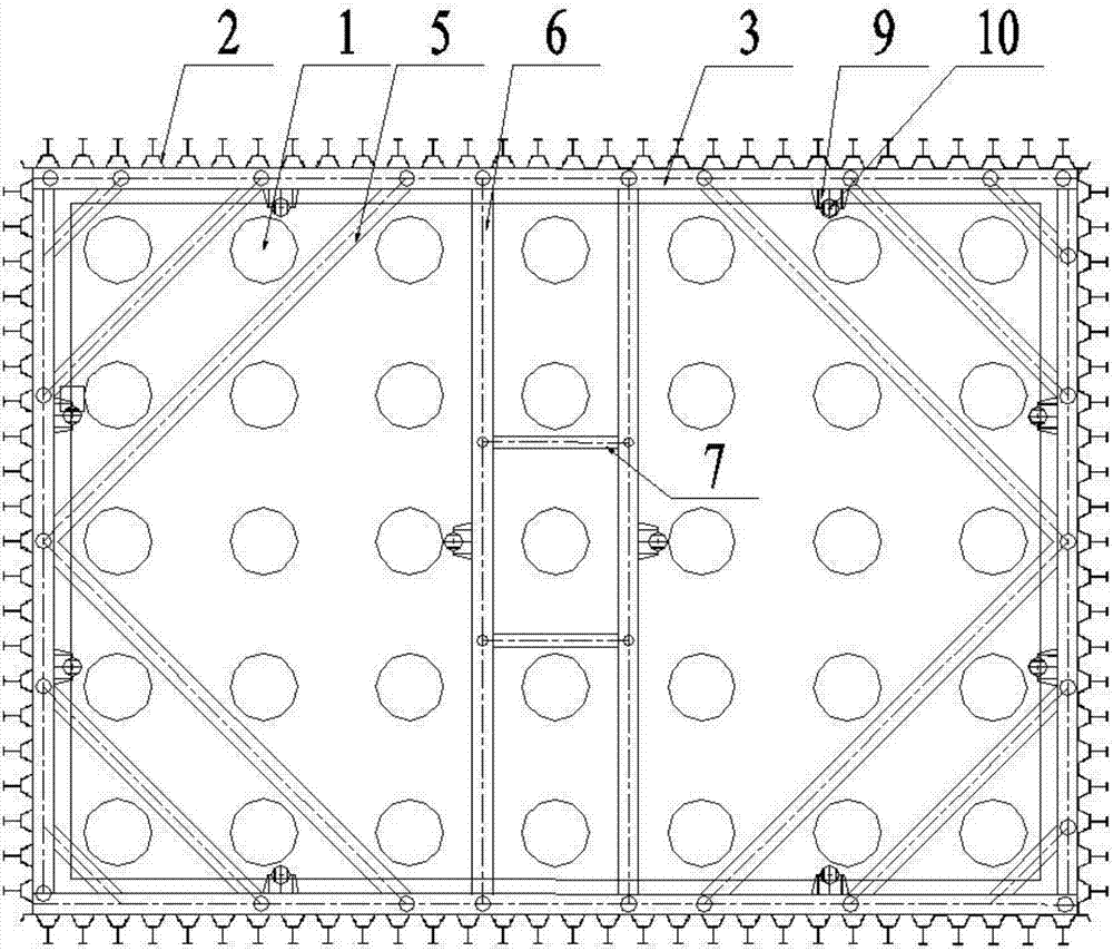 Novel deep-water combined steel sheet pile cofferdam construction method