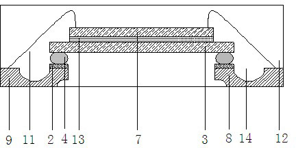 Multi-cycle arrangement carrier-free double-integrated chip (IC) package and production method