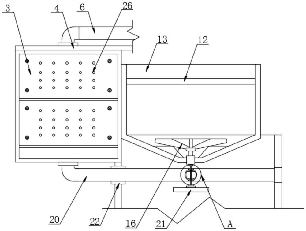 Dredging type material conveying device for preparing coking inhibitor