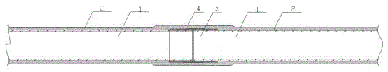 Insulating tube bus-bar connecting device and connecting method thereof