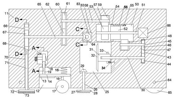 Building cleaning vehicle capable of detecting ground bulges and smoothing ground bulges