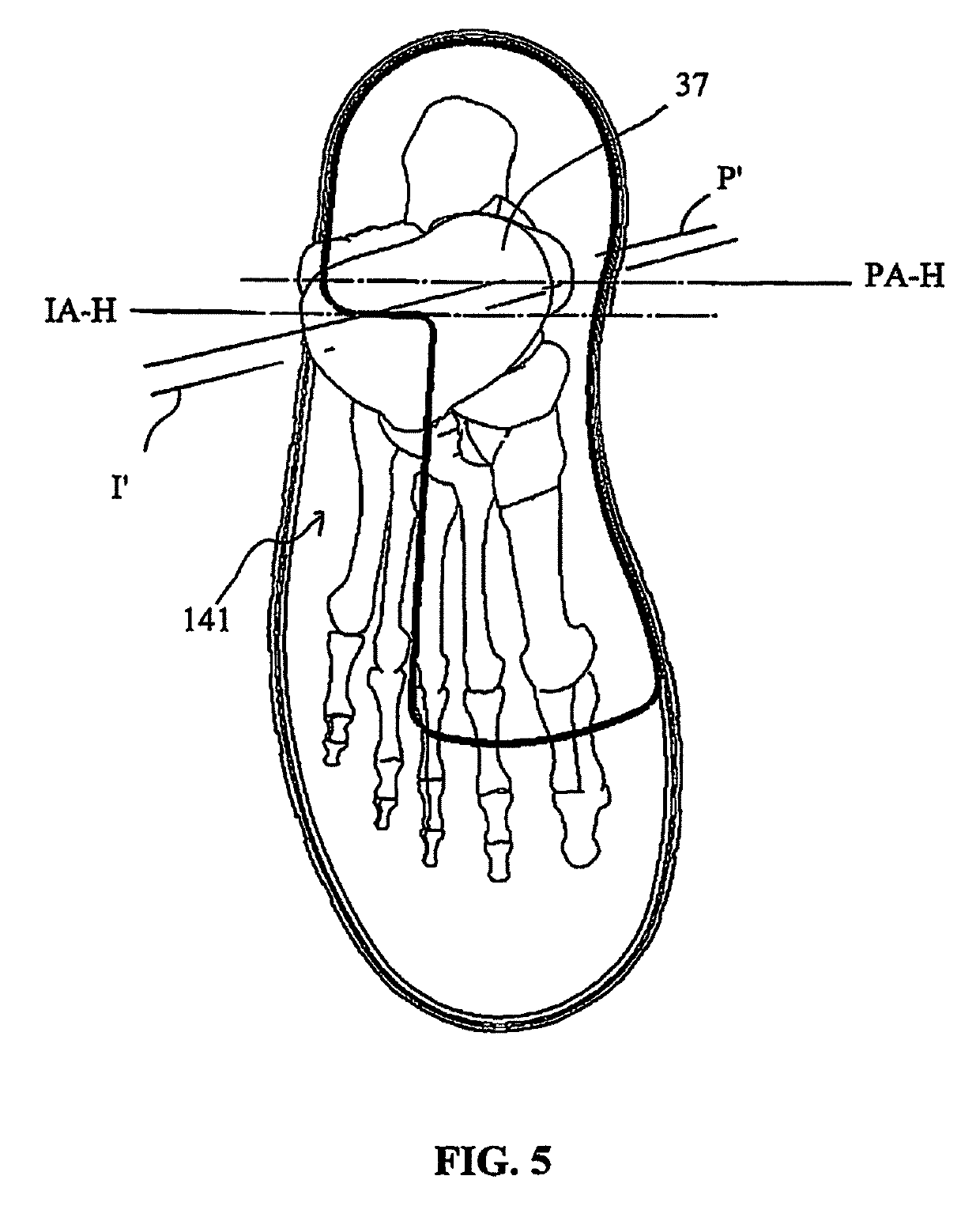 Footwear with tapered heel and methods of manufacture and measurement