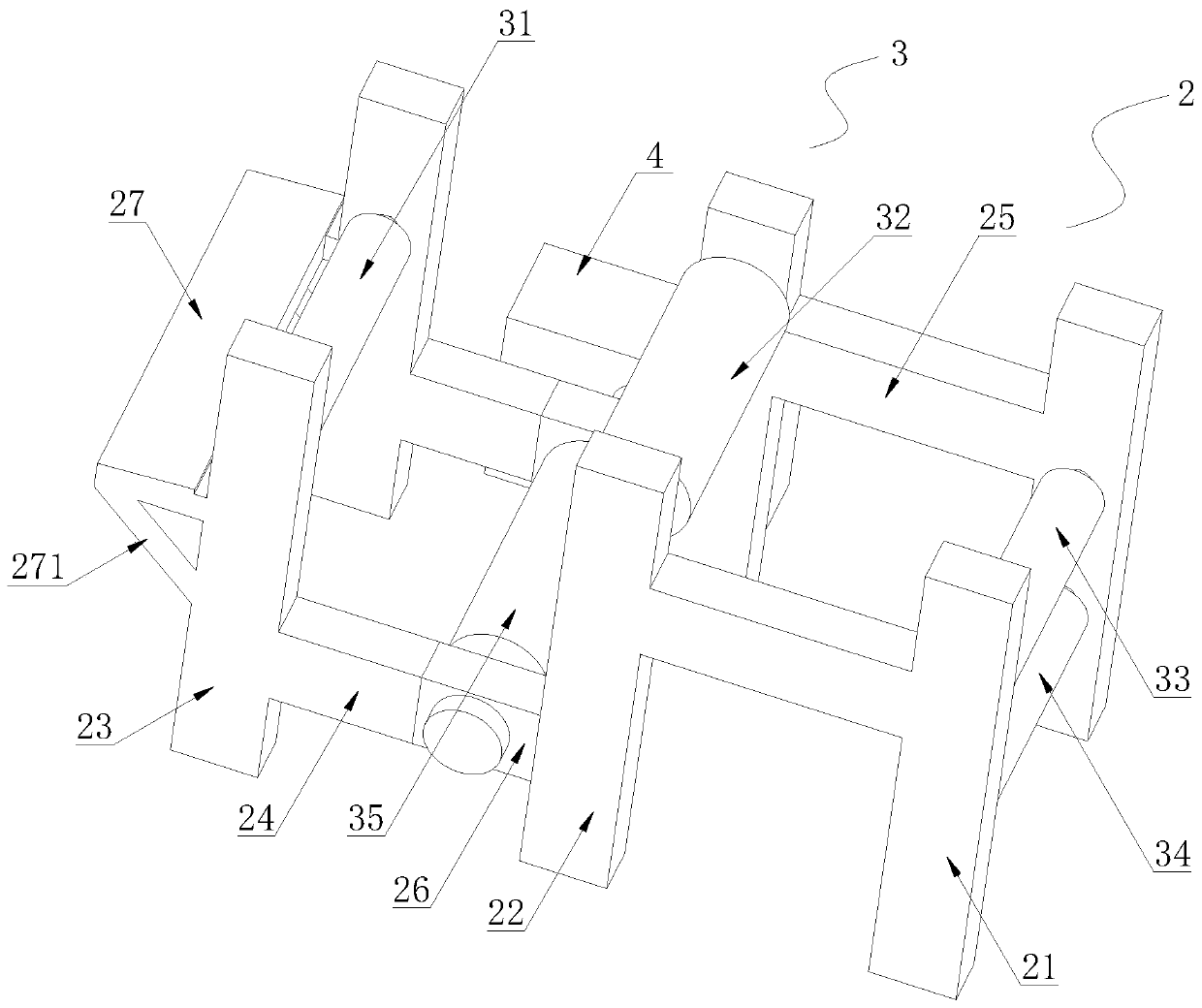 Metal coiled material surface embossing device based on same-side arrangement of rolling and discharging