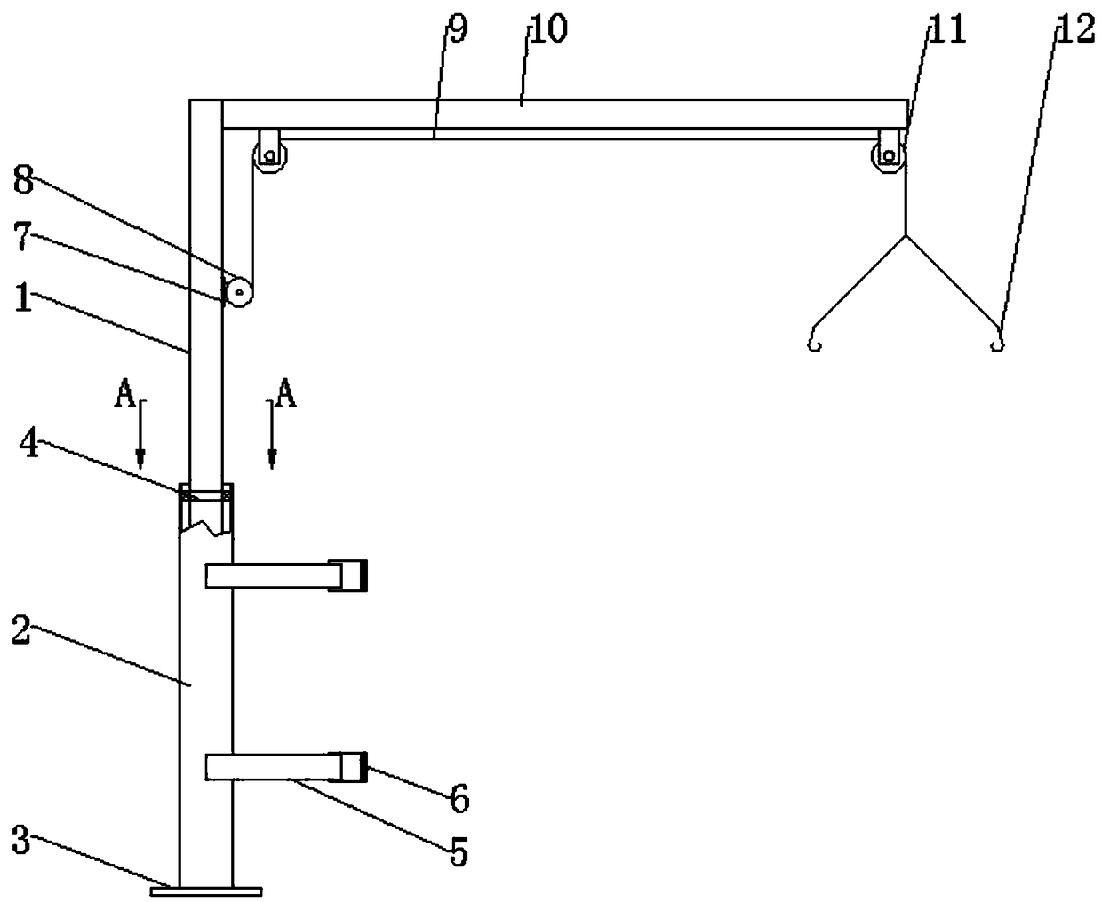 Special partitioning switch lifting device