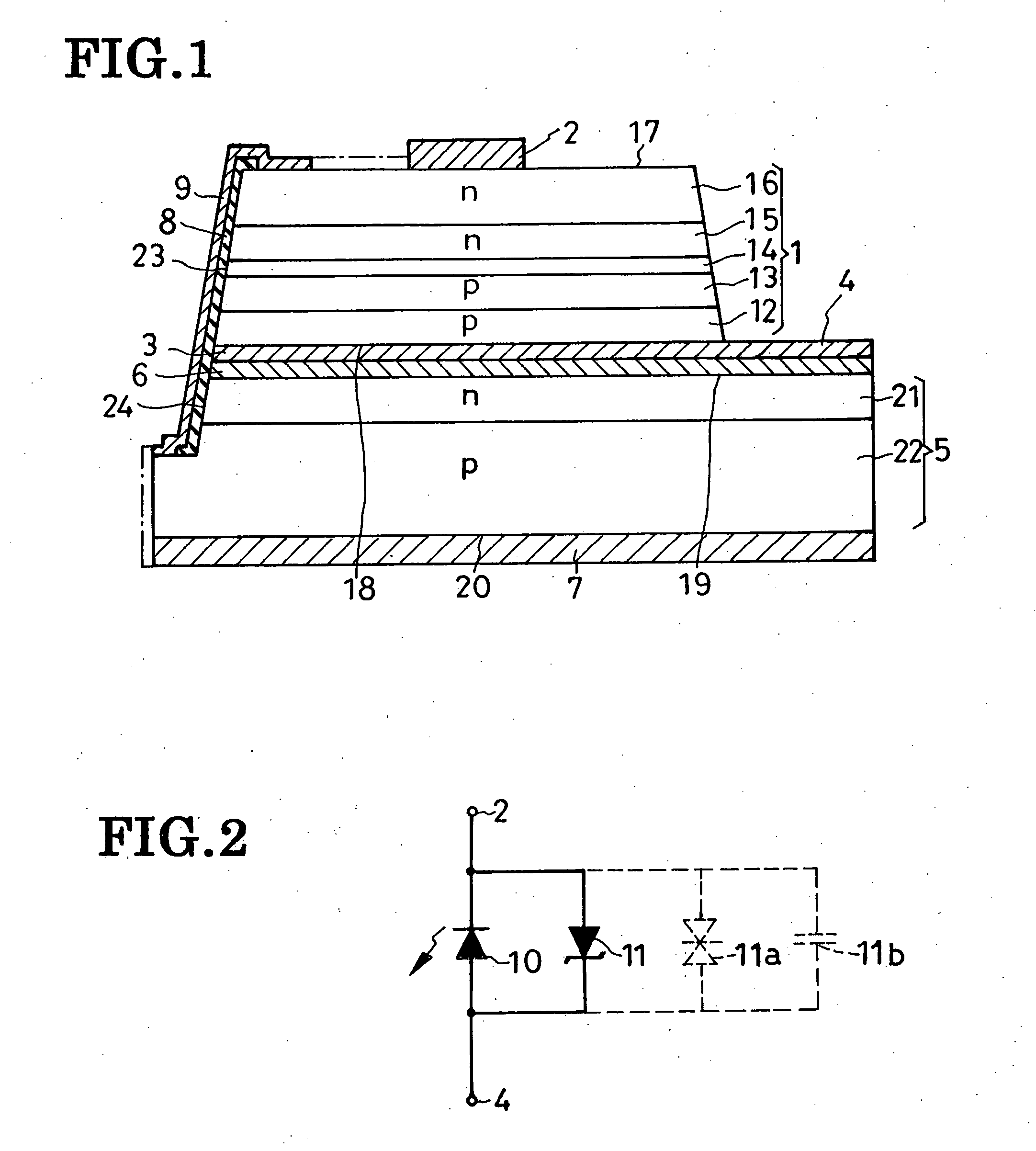 Light-emitting semiconductor device having an overvoltage protector, and method of fabrication